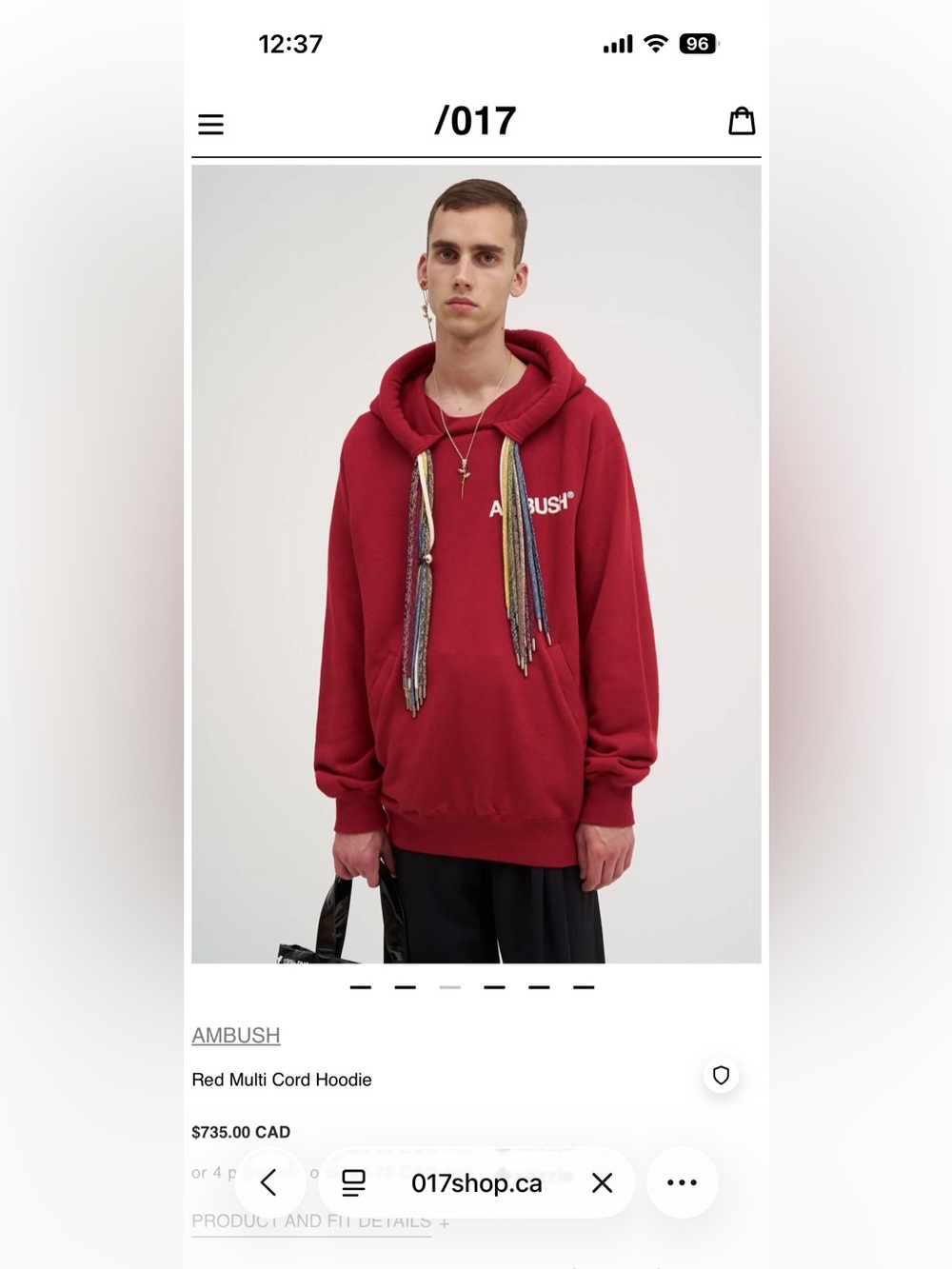 Ambush Multicord Hoodie